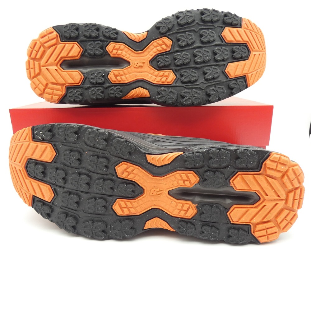 New Balance Fresh Foam 410v9 Mens Trail Running Shoes Black Orange M4105R1 12 4E - Picture 3 of 6